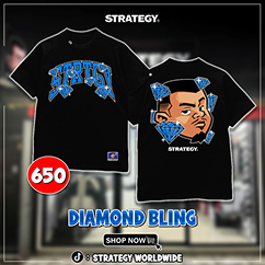 DIAMOND BLING TEE (BLACK)